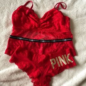 PINK Bralette and panties bundle